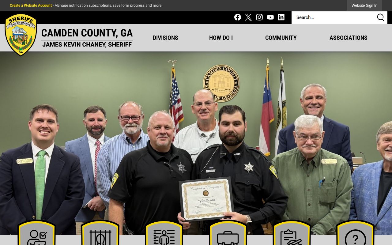 Camden County sheriff news release source for crime reporting